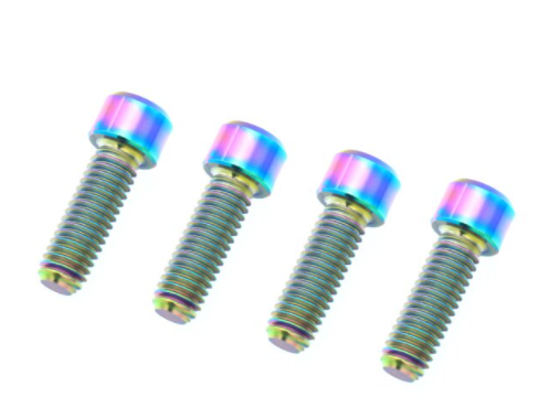 4Pcs M6 Titanium Brake Caliper Mounting Bolts