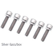 6Pcs M5 Titanium Stem Bolts