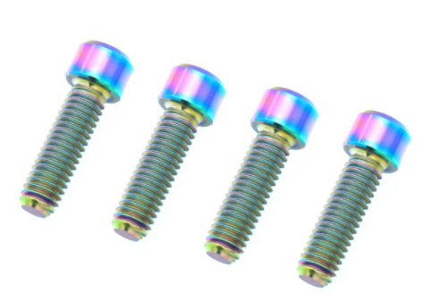 4Pcs M6 Titanium Brake Caliper Mounting Bolts