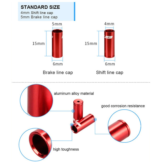 10Pcs Cable Housing End Caps