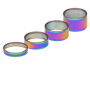 Oil Slick Titanium Headset Spacer Set