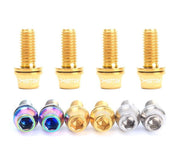 mtb bottle cage bolts golden ti titanium