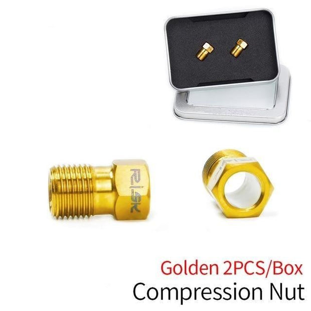 2Pcs 5mm Brake Hose Compression Nut