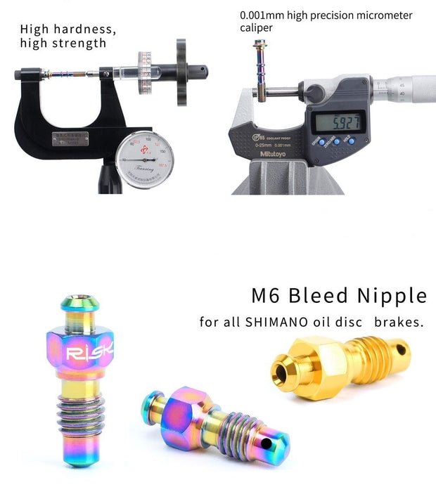 M6 bleed nipple titanium