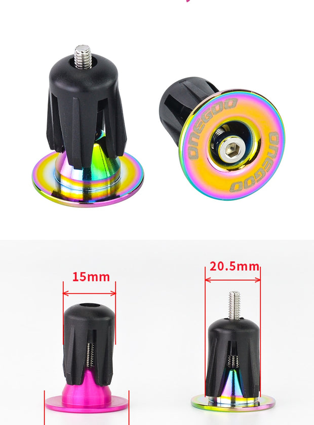 Aluminum Oil Slick Bar Ends