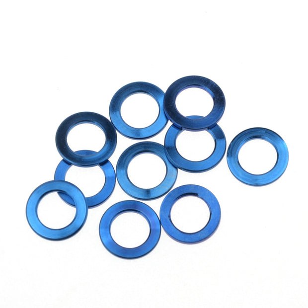 10Pcs M4-M10 Titanium Flat Washers