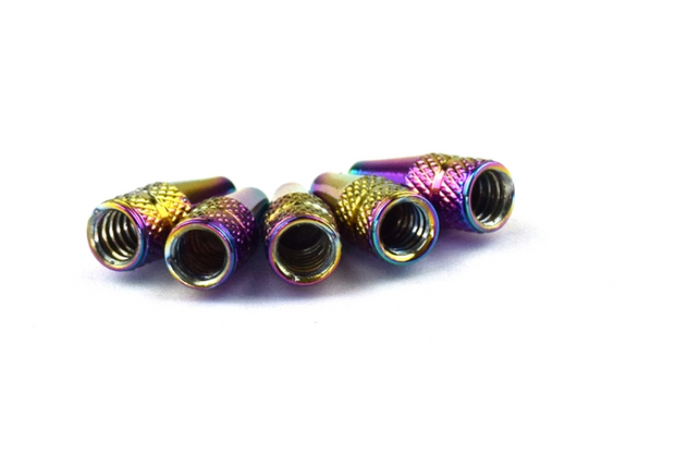 Oil Slick Presta Valve Caps